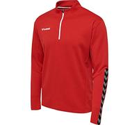 hummel Men's Authentic Half Zip Sweatshirt True Red