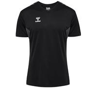 hummel Men's Hmlauthentic Pl Jersey S/S T-Shirt, Schwarz, XXL