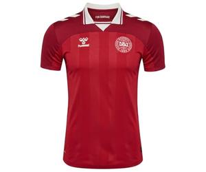 hummel Mens Denmark Home Shirt 2025 Adults Short Sleeve Red L