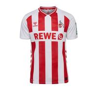 hummel Mens FC Koln Home Shirt 2025 2026 Adults Short Sleeve White/red L