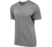 hummel Men's Hmlauthentic Pl Jersey S/S Shirt, Grey Melange, L