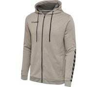 hummel Men's Hmlauthentic Poly Zip Hoodie Grey Melange