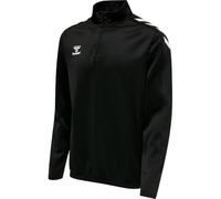 hummel Men's Hmlcore Xk Half Zip Poly Sweat Sweatshirt, Black/Black, L
