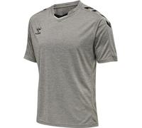 hummel Men's Hmlcore Xk Poly Jersey S/S T-Shirt (Pack of 1) Grey Melange