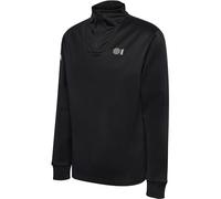 hummel Men's Hmlcourt Half Zip L/S Pullover Sweater Black