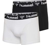 hummel Men's Hmlmars Pack of 2 Boxers, Black/White, XXL EU