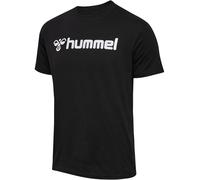 hummel Men's Hmlmover Cotton T-Shirt S/S T-Shirt (Pack of 1) Black