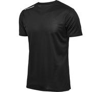 hummel Men's Hmlrun Jersey S/S T-Shirt, Black, S