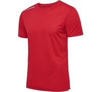 hummel Men's Hmlrun Jersey S/S T-Shirt, Tango red, M