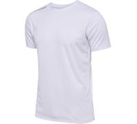 hummel Men's Hmlrun Jersey S/S T-Shirt, White, L