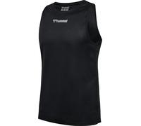 hummel Men's Hmlrun Singlet S/L T-Shirt, Black, XL