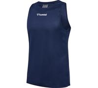 hummel Men's Hmlrun Singlet S/L T-Shirt, Blue, L