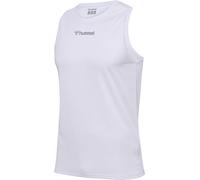 hummel Men's Hmlrun Singlet S/L T-Shirt, White, XL