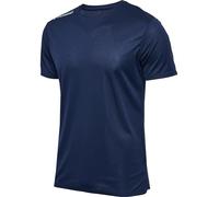 hummel Men's Hmlrun Jersey S/S T-Shirt, Blue, XL