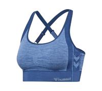 Hummel Mt Shine Seamless Sports Top Blue XS Women
