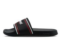 hummel Pool Slide Adult Size, Black White red, 7 UK