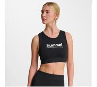 Hummel Pulse Logo Light Support Bra S (EU) - Black Sports Bra for Active Training and Comfortable Support