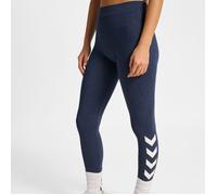 Hummel Pulse Logo MW Tights S Blue Women