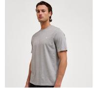 Hummel Pulse SS Tee Striped Men's Running T-Shirt - Grey for Optimal Comfort in Training and Running (Size S)