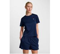 Hummel Pulse Training T-Shirt SS Women Size S - Blue for Running and Training