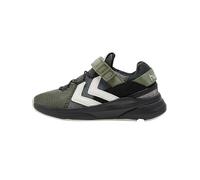Hummel Reach Lx300 Recycled Jr Sneaker, Black Covert Green, 13 UK