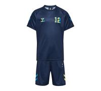 Hummel Shimmer Short Sleeve Set Blue 146 cm Kids