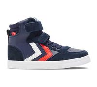 hummel Slimmer Stadil Leather High Jr Sneaker, Peacoat, 3 UK