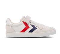 hummel Slimmer Stadil Leather Low Jr Sneaker, White, 2 UK