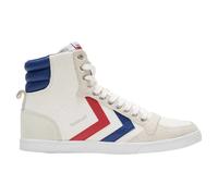 Hummel Trainers Slimmer Stadil High Hi-Top Unisex White Blue Red Gum UK 11
