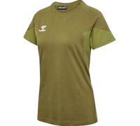 hummel T-Shirt S/S Raglan Sleeves Hmltravel Multisport Women's Size Military Olive