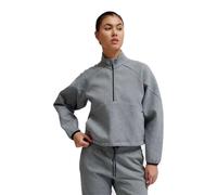 Hummel Tech Fleece Boxy Half-Zip Women's Top in Grey - Stylish and Comfortable for Running and Training