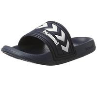 Hummel Unisex Adult Larsen Slipper Dusch- & Badeschuhe, Blue Dress Blue White, 7.5 UK