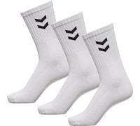 hummel Unisex Basic Sports Socks - Pack of 15, White (9001), 41-45