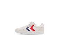 Hummel Unisex Children's Slimmer Stadil Leather Low Jr Trainers, White, 3.5 UK