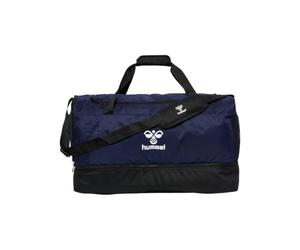 Hummel Unisex Core 2.0 Sports Bag with Shoe Compartment, Navy/Black, Small