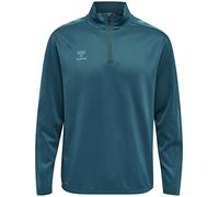 hummel Unisex Hmlcore Xk Half Zip Poly Sweat Sweatshirt Blue Coral