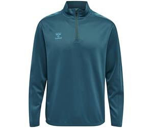 hummel Unisex Hmlcore Xk Half Zip Poly Sweat Sweatshirt Blue Coral