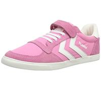 Hummel Unisex Kids Canvas Low-Top Sneakers, Pink (Pink/White), 1 UK