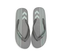 hummel Unisex Multi Stripe Flip Flop, Grey Silt Green, 7.5 UK