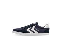 Hummel Unisex Slimmer Stadil Low Sneaker, Blue Dress Blue White, 6 UK