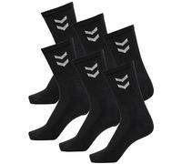 hummel Unisex Sports Socks Pack of 6 I 41-45, black, 41-45