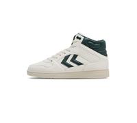 hummel Unisex ST Power Play MID PL Trainers, Marshmallow/Rain Forest, 37 EU, Marshmallow Rain Forest, 5 UK