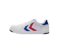 Hummel Unisex Stadil Light Canvas Sneaker, White Blue Red, 9 UK