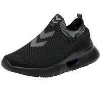 hummel Unisex Tatum Seamless Trainers, Black, 4 UK