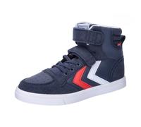 hummel Slimmer Stadil Leather High Jr Sneaker, Peacoat, 4 UK