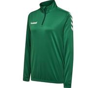 Hummel Women's Core Poly Half Zip Sweatshirt, womens, Sweatshirt, 203439, Evergreen, L