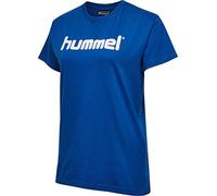 hummel Women's GO Cotton Logo T-Shirts True Blue