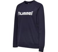 Hummel Women's Hmlgo Cotton Logo Sweatshirt Woman Sweat Jacket Navy