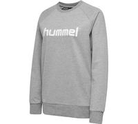 hummel Women's Hmlgo Cotton Logo Sweatshirt Woman Sweat Jacket Grey Melange