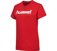 hummel Women's Hmlgo Cotton Logo T-Shirts, True Red, XS EU